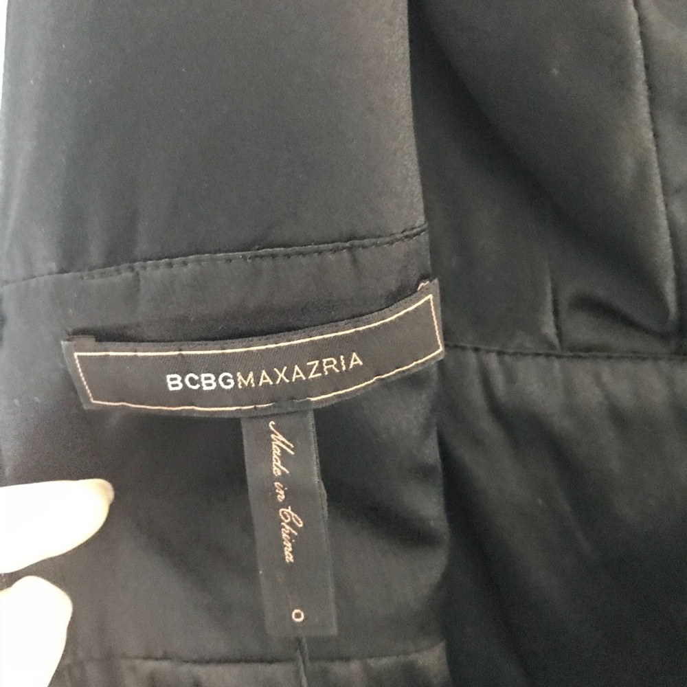 Black BCBG MAXAZRIA Dress Size 0 - Picture 6 of 8